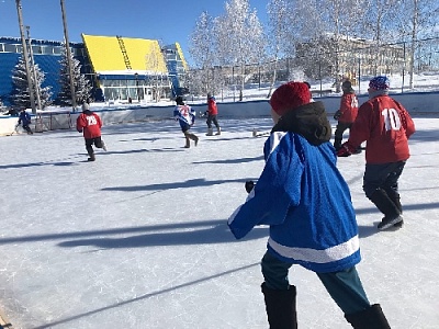 В Нагайбакском районе состоялся районный турнир по хоккею в валенках