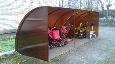 Построят парковку для колясок и велосипедов